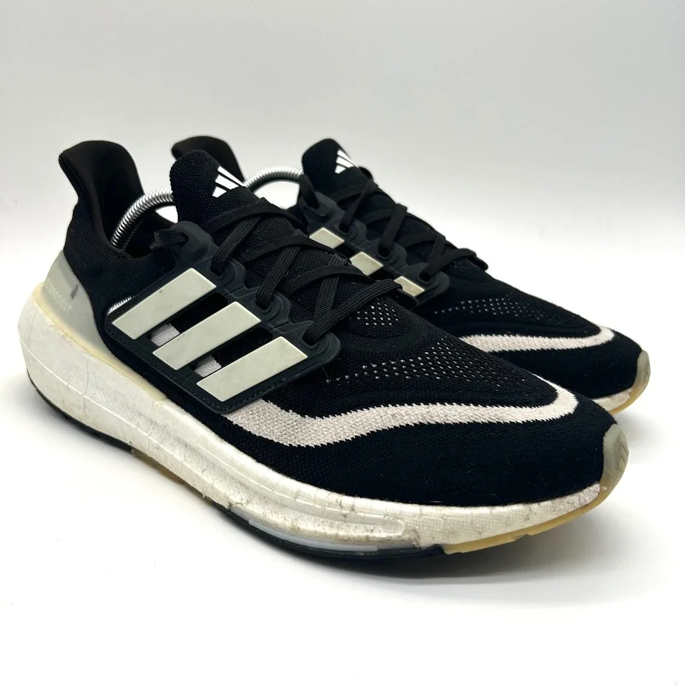 Adidas Ultraboost Light Shoes Mens 10.5 Black White Running Lightweight Sport